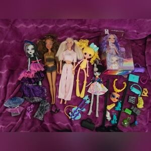 Mixed Doll Lot Barbie My Scene Monster High And More
